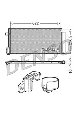 Condenser, air conditioning DENSO DCN13110)