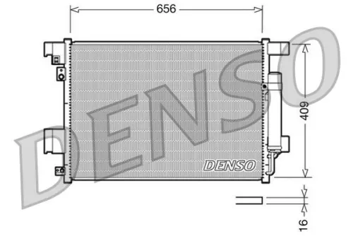 Condenser, air conditioning DENSO DCN21001)