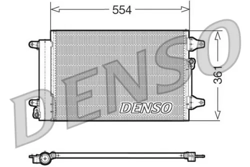Condenser, air conditioning DENSO DCN32015)