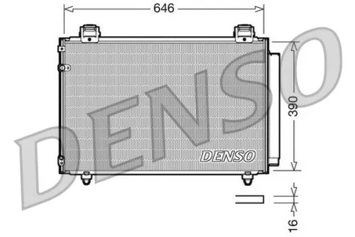 Condenser, air conditioning DENSO DCN50024)