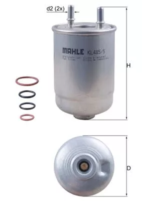 Fuel Filter KNECHT KL 485/5D)