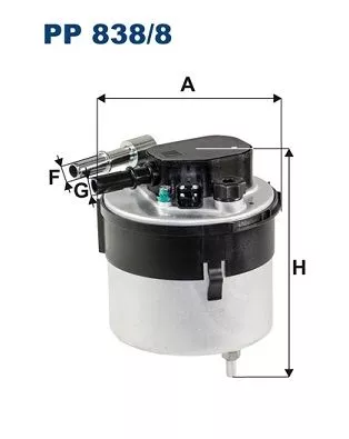 Fuel Filter FILTRON PP 838/8)
