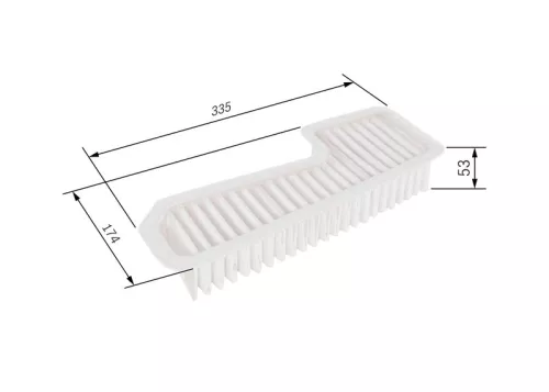 Air Filter BOSCH F 026 400 158)