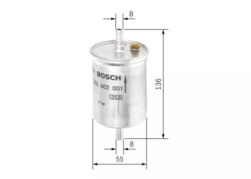 Fuel Filter BOSCH F 026 402 001)