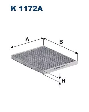 Filter, cabin air FILTRON K 1172A)