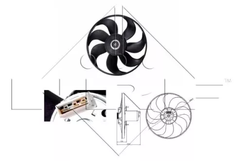Fan, engine cooling NRF 47404)