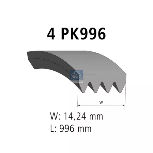 V-ribbed Belt DT Spare Parts 7.54816)
