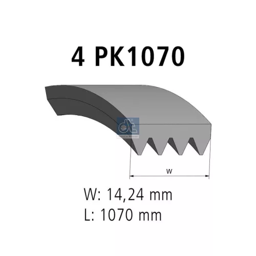 V-ribbed Belt DT Spare Parts 7.54803)