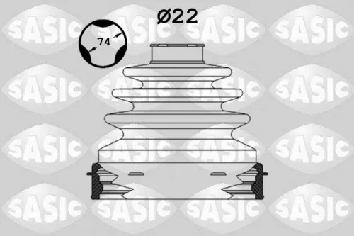 Bellow Kit, drive shaft SASIC 1904028)