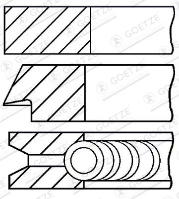 Piston Ring Kit GOETZE ENGINE 08-425300-00)