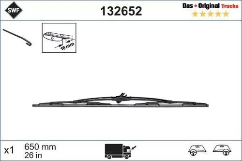 Wiper Blade SWF 132652)