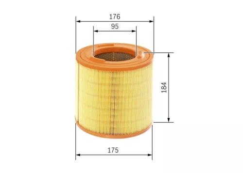 Air Filter BOSCH F 026 400 183)