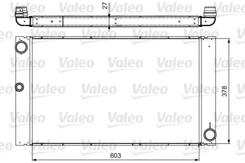 Radiator, engine cooling VALEO 735475)