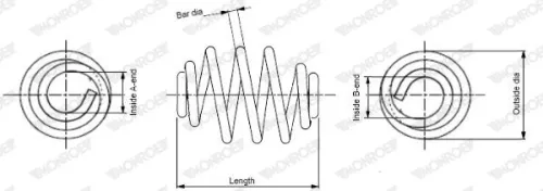 Suspension Spring MONROE SN3412)