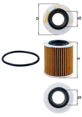 Oil Filter KNECHT OX 834D)