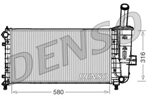 Radiator, engine cooling DENSO DRM09102)