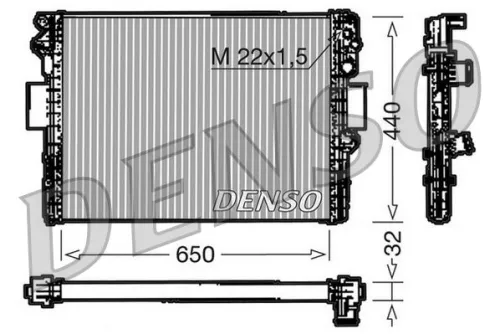 Radiator, engine cooling  DRM12005)