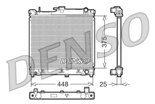 Radiator, engine cooling DENSO DRM47014)
