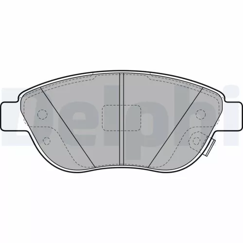 Brake Pad Set, disc brake DELPHI LP2476)