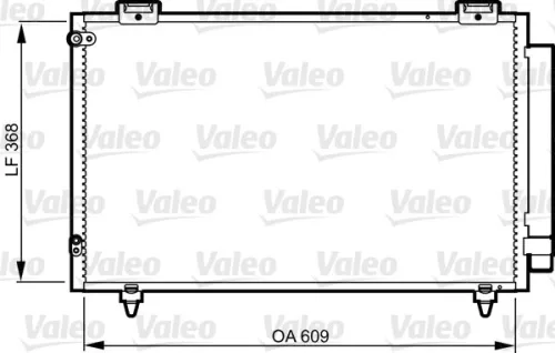 Condenser, air conditioning VALEO 817805)