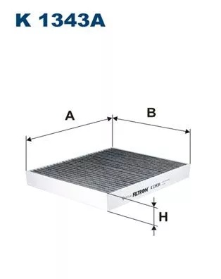 Filter, cabin air FILTRON K 1343A)