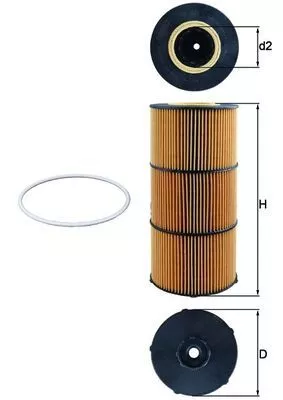 Oil Filter KNECHT OX 832D)