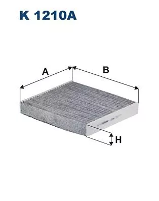 Filter, cabin air FILTRON K 1210A)