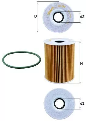 Oil Filter KNECHT OX 254D5)