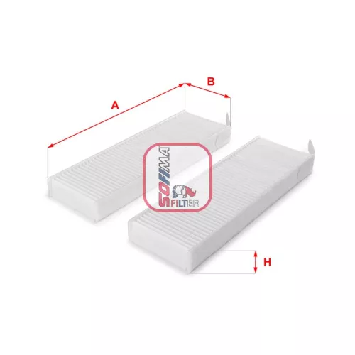 Filter, cabin air SOFIMA S 3154 C)