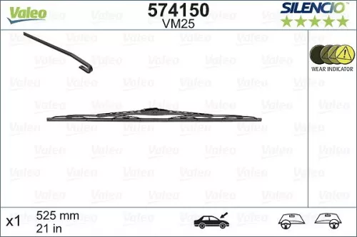 Wiper Blade VALEO 574150)