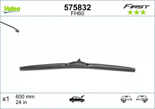 Wiper Blade VALEO 575832)