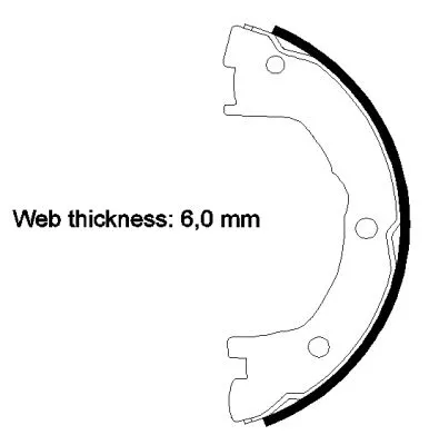 Brake Shoe Set, parking brake TEXTAR 91081400)