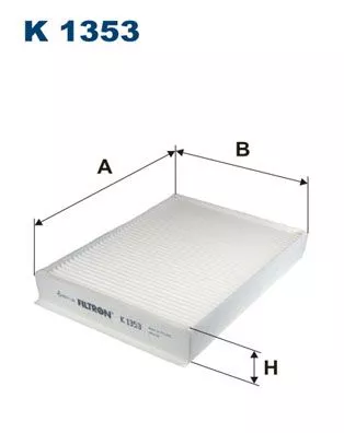 Filter, cabin air FILTRON K 1353)