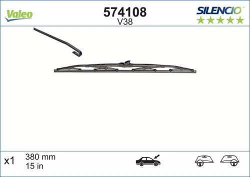 Wiper Blade VALEO 574108)