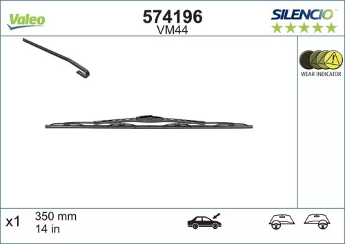 Wiper Blade VALEO 574196)