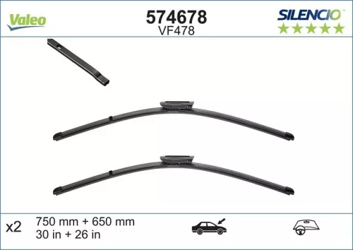 Wiper Blade VALEO 574678)