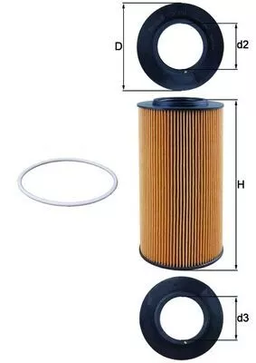 Oil Filter KNECHT OX 434D)