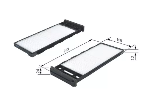 Filter, cabin air BOSCH 1 987 435 006)