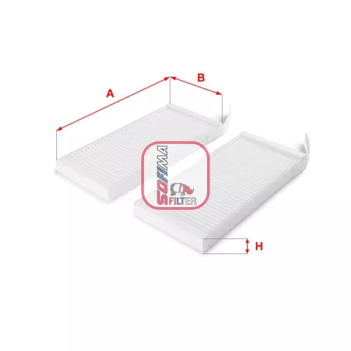 Filter, cabin air SOFIMA S 3164 C)