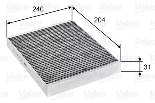 Filter, cabin air VALEO 715752)