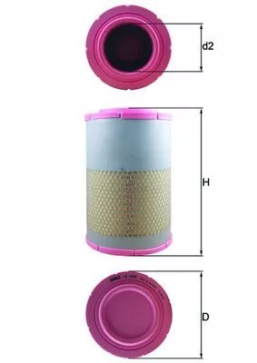 Air Filter KNECHT LX 1630)