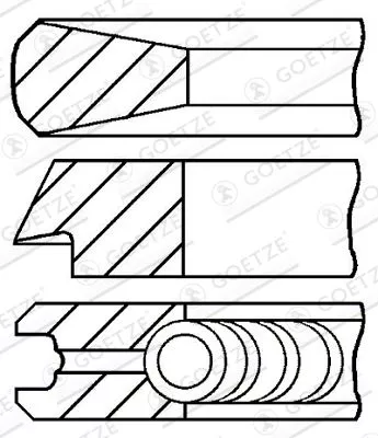 Piston Ring Kit GOETZE ENGINE 08-114400-10)