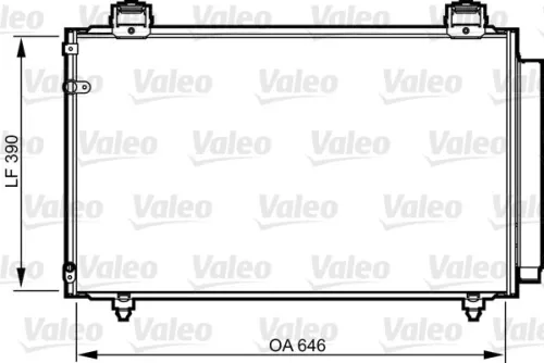 Condenser, air conditioning VALEO 814208)