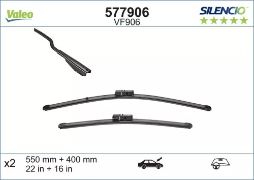 Wiper Blade VALEO 577906)