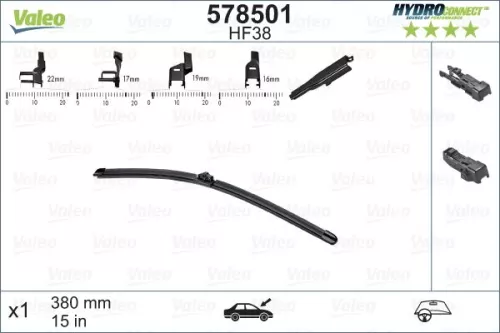 Wiper Blade VALEO 578501)