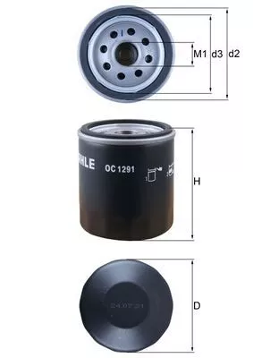 Oil Filter KNECHT OC 1291)
