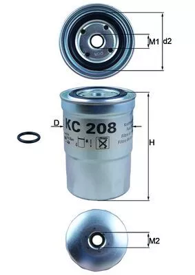 Fuel Filter KNECHT KC 208)