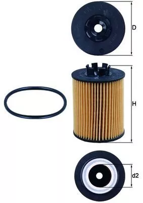 Oil Filter KNECHT OX 173/2D)