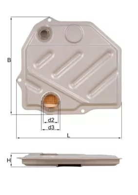 Hydraulic Filter, automatic transmission KNECHT HX 46)