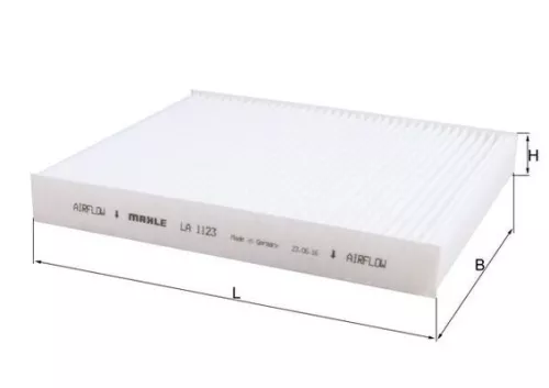 Filter, cabin air KNECHT LA 1123)